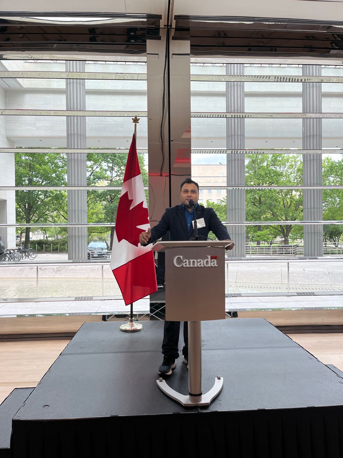 At Canadian Embassy Washington DC