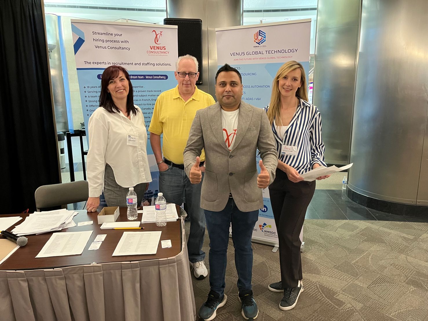 Team Venus Helping at Community Job Fair