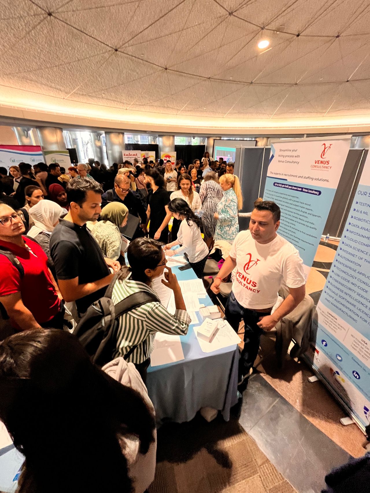 Team Venus at Community Job Fair