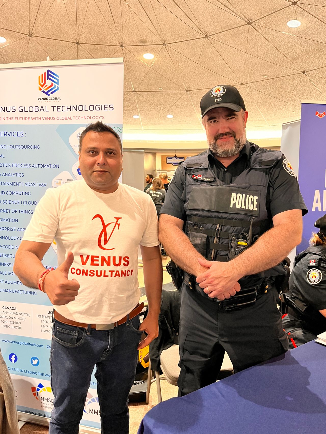 Venus Consultancy at Toronto Police Booth